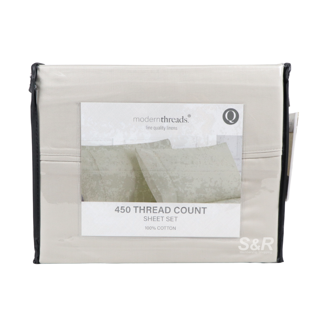 Modern Threads 450 Thread Count Grey Queen Sheet Set